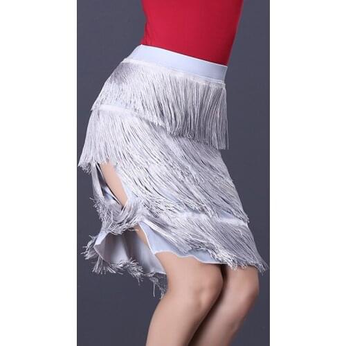 New Latin Dance Skirt Women / Lady Competition Art Test Training Skirt Ballroom Cha Cha Salsa Rumba Dancing Dress for Dancer