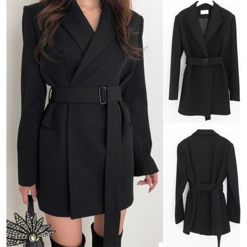 Chic Koreal Styel Suits New Designed Lace Long Blazer Fashion Office Lady Casual Daily Wear Jacket 1 Piece