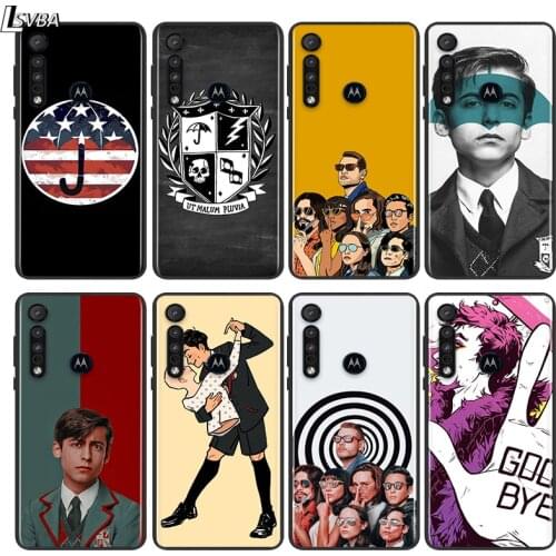 Umbrella Academy For Motorola E6 E7 G8 G9 G Edge Stylus Power Play Lite One Hyper Marco Plus Black Soft Phone Case