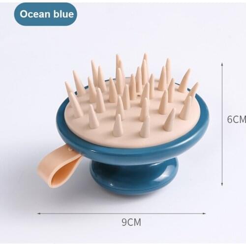 1pc New Multifunctional Shampoo Brush Silicone Head Body Scalp Massage Comb Professional Shampoo Massager Bath Brush