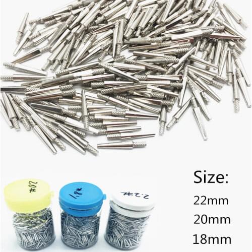 1000Pcs/box Dental Lab Zinc Alloy Dowel Pins Short 1.8