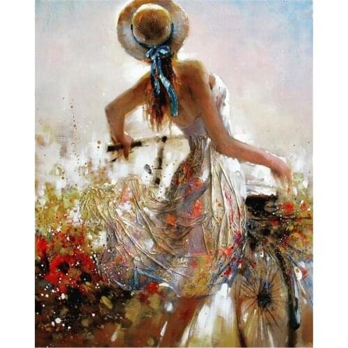 3D Full Square Diamond painting Round,Famous painting,Women,mosaic Diamond Embroidery Sale Home decoration rhinestones picture