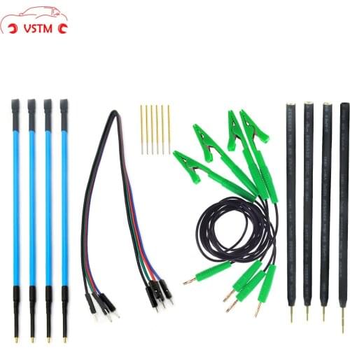 4pcs/Set OBD II Scanner Probe Pens For ECU Board With Connect Cable Replacement LED BDM FRAME
