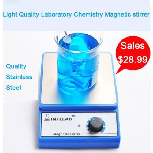 Free Shipping Stainless Steel Light Mini Laboratory chemistry magnetic stirrer mixer with stir bar 3000 rpm 0.86W AC100 to 240V