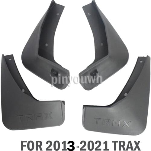 Fit For Chevrolet trax 2013-2018 Set Molded Mud Flaps Mudflaps Splash Guards Front Rear Mud Flap Mudguards Fender YC101203