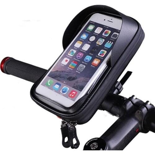 Outdoor Cycling Bike Bicycle Handlebar 6.0 Inch Touch Screen Phone Pouch Bag for Universal Mobile Phone