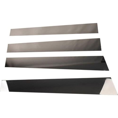 Car window stainless steel center pillar trim decorative sticker for Nissan TIIDA 2005 2006 2007 2008