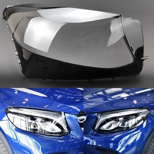 For BENZ W253 GLC GLC200 GLC260 GLC300 Front Headlamps Transparent Lampshades Lamp Shell Masks Headlights Cover Lens Headlight