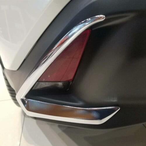 For Lexus UX200 UX250h UX260h 2018 2019 2020 ABS Chrome Rear Tail Fog Light Lamp Frame Cover Trim Car-Styling Accessories