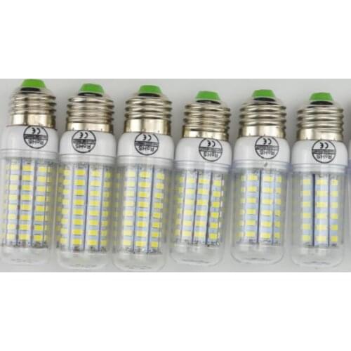 E27 LED Lamp E14 LED Bulb Smart IC 220V 240V Corn Light No Flicker 24 36 48 56 69 81 89LEDs SMD 5730 Chandelier Light