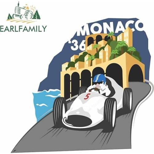EARLFAMILY 13cm x 12.6cm For Monaco 36 Car Accessories Stickers Waterproof Decal Vinyl Material Scratch-Proof VAN ATV SUV