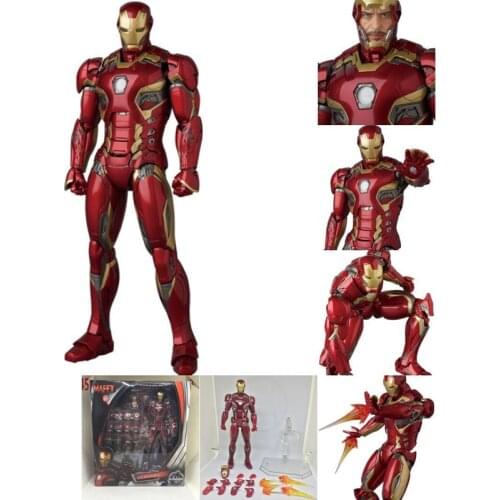 Marvel MAF 022 Ironman Action Figures MK45 Iron Man Model Toys