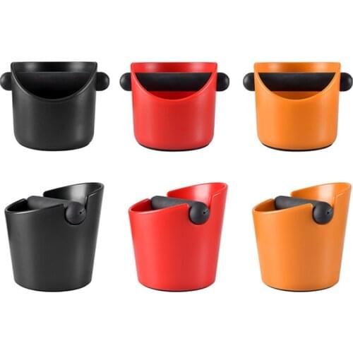 Realand ABS Shock-absorbent Espresso Knock Box Anti slip Coffee Grind Dump Bin Waste Bin with Detachable Knock Bar for Barista