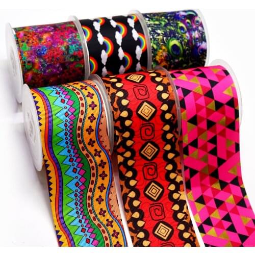 10 Yards 1.5" 38MM Constellation Printed Ribbon For Hair Bows DIY Crafts Handmade Accessories 6207