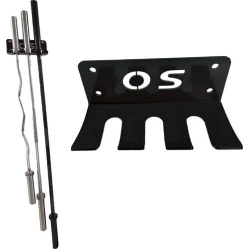 Multifunctional Wall-Mounted Barbell Rod Storage Rack Home Barbell Bar Holder Bracket Heavy-duty Gym Hanging Barbell Frame