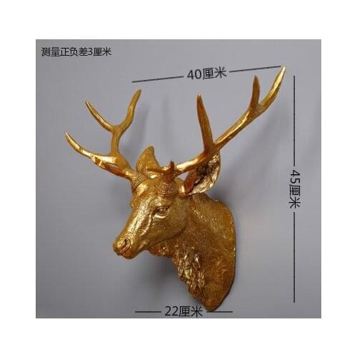 Sheep head of deer deer antlers wall hanging animal bathroom paper towel holder animal head wall rhino muons wall decoration