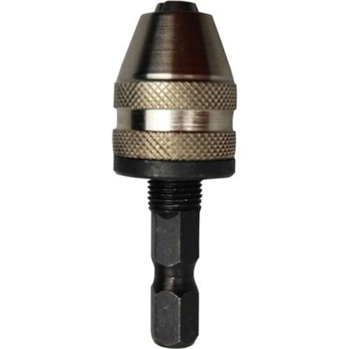 NEW 1Pc 0.5-3mm Keyless Drill Chuck Screwdriver Impact Driver Adaptor Universal Hex Shank Dril Bit Woodworking Tool