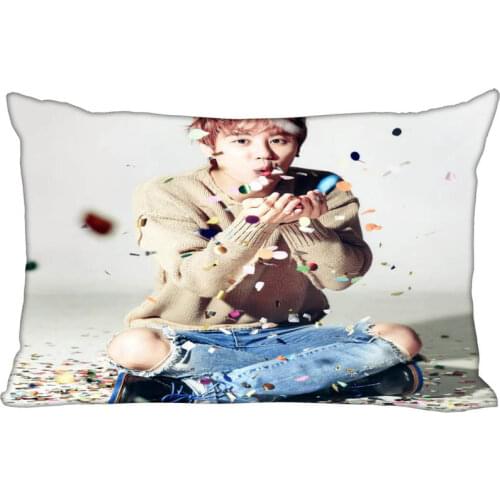 New Arrival Custom JYJ Kim Junsu Satin Pillowcase 35x45cm (one side) Printed Zipper Pillow Cover Custom your image gift