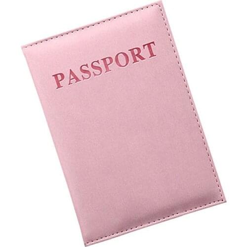 New PU Women Passport Holder Couple Models Girls Travel Passport ID Card Cover Unisex Card Case Man Card Holder Wallet Protector