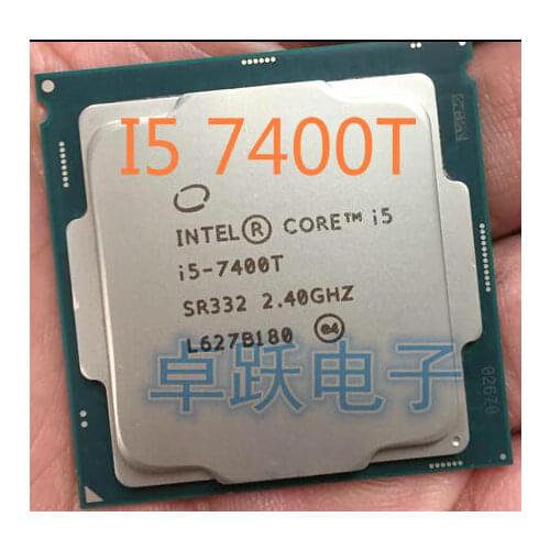 Original Intel Core I5 7400T QS Version Quad core 2.4GHz 6MB Cache I5-7400T LGA1151 CPU processor free shipping