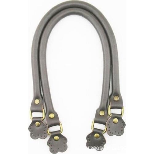 60CM Bags Strap 100% Real Cowhide Comes With Flower Shaped Replacement Women Shoulder Bag Accessories Handbag Straps KZ0011