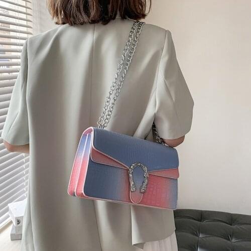 Luxury Handbag Crocodile Womens Bags Brand Design Lady Shoulder Crossbody Bag PU Leather Classic Messenger Bag