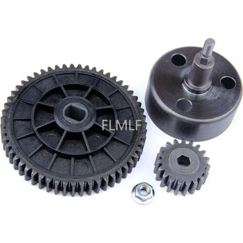 Clutch Bell and 55T/19T Metal Gear Set Fit for 1/5 HPI ROVAN ROFUN KM BAJA 5B SS Parts