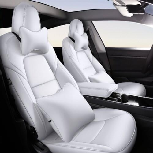 Car Special Seat Covers For Tesla Model 3 2017 2018 2019 2020 2021 Waterproof Cushion High-End Fashion Styling Auto Accessories