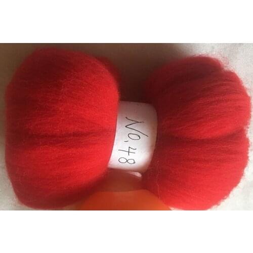 WFPFBEC 70s Australia COMBED 100% WOOL fiber merino diy wool for neddles felting 50g 100g 200g 300g 500g NO.48