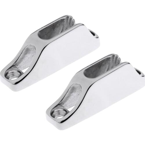 2pcs Sailing Rigging 316 Stainless Steel Cam Open Cleat for Line 3mm-6mm Boat Accessories Marine