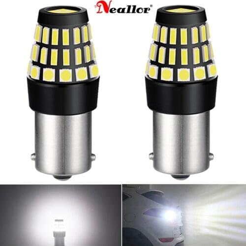 2x P21W Led Canbus BA15S 1156 Brake Reversing Lights Interior Backup Drl Motorcycle Bulbs On Cars Turn Signal Lamps For Vw T4 T5