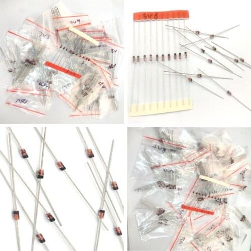 300PCS=30Values*10pcs 2V~39V Diode kit 0.5W Zener Voltage Regulator 39V 30V 27V 24V 22V 20V 18V 16V 15V 13V 12V 11V 10V..Assort