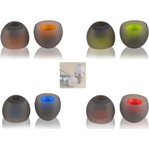 4Pairs In-ear Cover 10mm 11mm 12mm Earbuds Headphones Silicone Eartips Ear Sleeve For Earphones DIY Repair Parts for Iphone ect