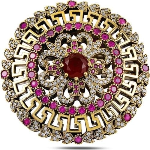 Silver 925 Sterling Zircon Cubic Zirconia Authentic Brooch