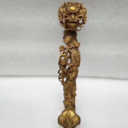 Pure copper dragon Ruyi, zhenzhai Zhaocai Nafu, home decoration, arts and crafts, gifts and ornaments