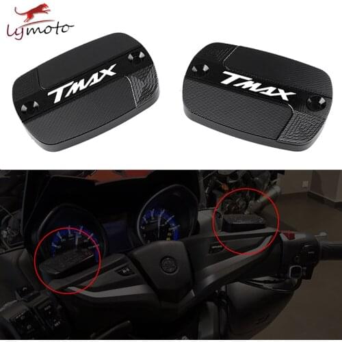 CNC Aluminum Motorcycle Brake Fluid Fuel Reservoir Tank Cap Cover For YAMAHA T-Max 500 TMAX 500 TMax 530 SX DX 560 TECH MAX TMAX