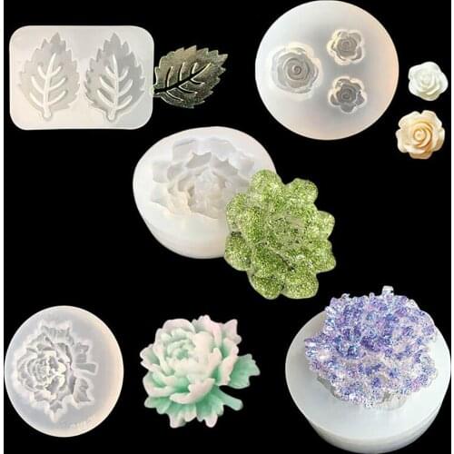 Flower Leaf Necklace Pendant Silicone Mold Resin Jewelry Making Epoxy Resin Molds For DIY Hand Craft for Jewelry