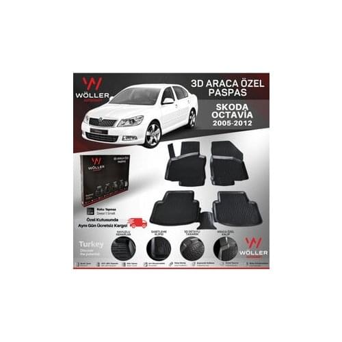 For Skoda Octavia Mat 2005 2012 From 3d Pool Mop