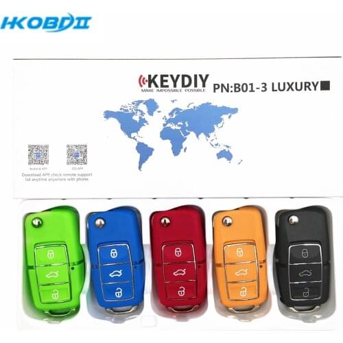 HKOBDII KD B01 LUXURY Pink Blue Green Yellow Multicolor For KD900/KD-X2/KD MINI Key Programmer B Series Remote Control