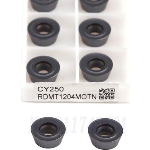 RDMT0802MOTN CY250 RDMT10T3MOTN CY250 Milling Cutter RDMT1204MOTN CY250 CNC Lathe Tool Milling Turning Tools Round Shape Inserts