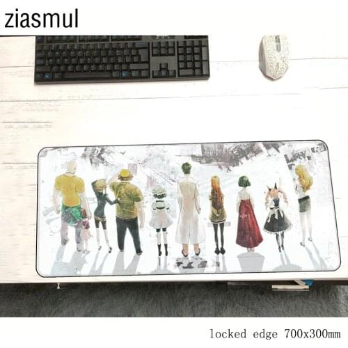 Steins gate mouse pad 700x300x3mm mats Beautiful Computer mouse mat gaming accessories Domineering mousepad keyboard games gamer
