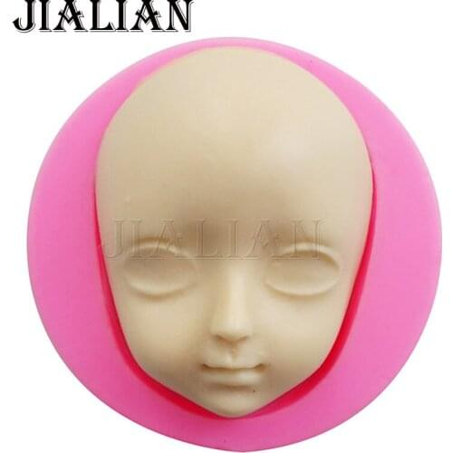 Creative the Girl baby face cooking tools Silicone soap Fondant Gum Paste Cake Decorating Clay Resin sugar Candy T0708