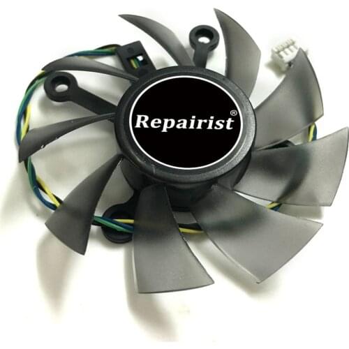 R128015SU/FD8015U12S 75mm gpu VGA Cooler Fan for ASUS GT740 650Ti EAH6770 7750 Graphics Video Card cooling