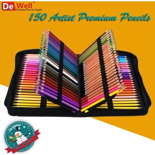 Artist 150 Premium Pencils lapis de cor 120 Professional colores with 48 Watercolor Pencil Set Christmas Gift DHL Free Shipping