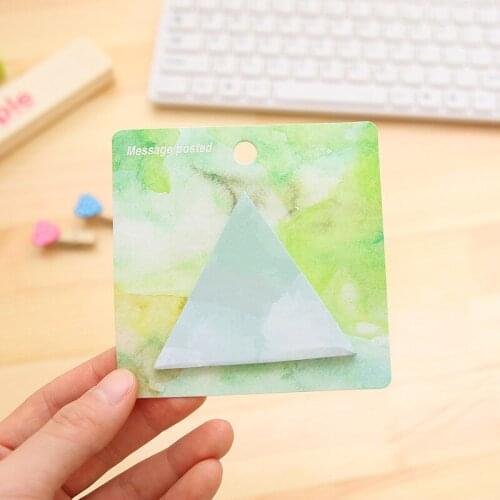 Creative shape convenience paste personal water color painting N post message note notebook Exquisite sticky memo pads for tips
