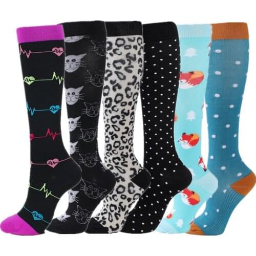 New Compression Socks Women 30MmHg Knee High Sport Socks Nursing Anti Fatigue Pain Relief Varicose Veins Compression Stocking