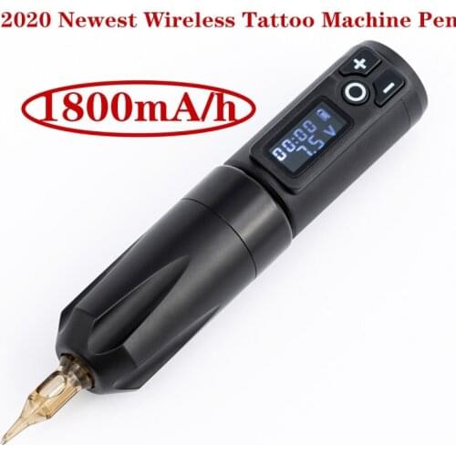 New Replaceable Wireless Tattoo Battery Pen Rotary Machine Gun Good Motor Digital Display Tattoo Kit Permanent Makeup Pen