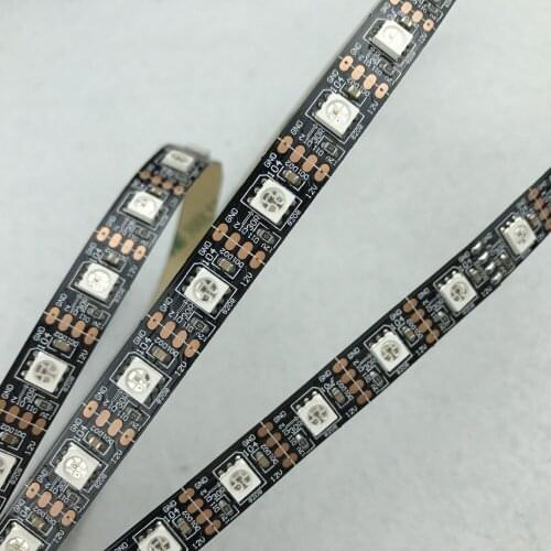 GS8208(similar to WS2811 WS2813)DC12V addressable full color RGB 5050 LED strip;60leds/m;5m;non-waterproof;IP33;BLACK PCB
