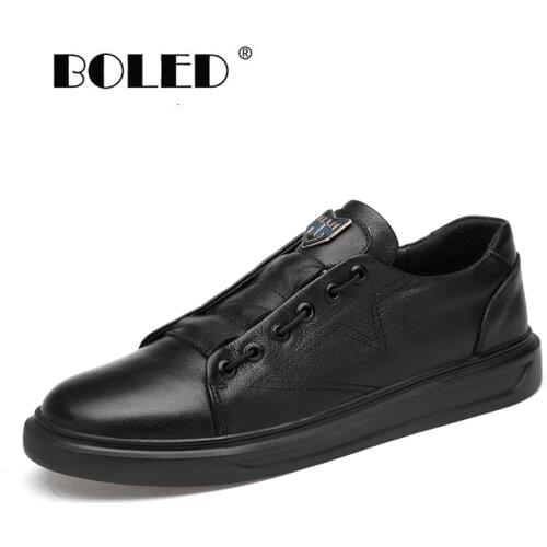 Handmade Leather Casual Shoes Men Lace Up Flats Shoes Vintage Fashion Lace Up Men Loafers Moccasins Zapatos Hombre Dropshipping