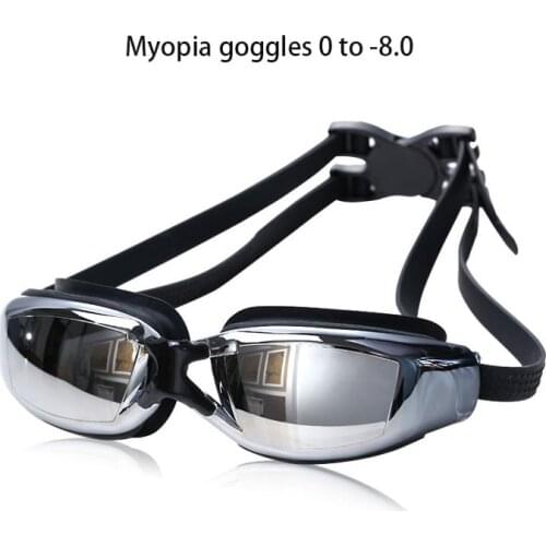Professional Myopia Swimming Glasses Men Arena Diopter Swim Eyewear Anti Fog Swimming Goggles